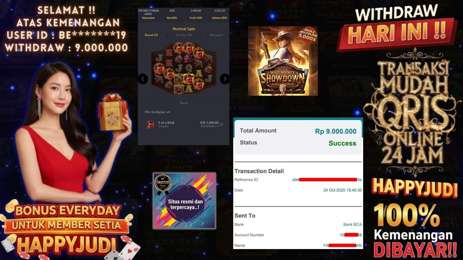HAPPYJUDI JACKPOT SLOT WILD BOUNTY SHOWDOWN
